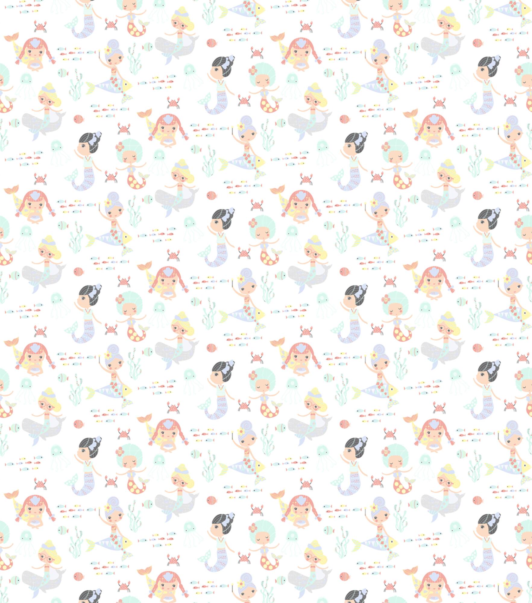 Springs Creative Mermaid Cotton Fabric